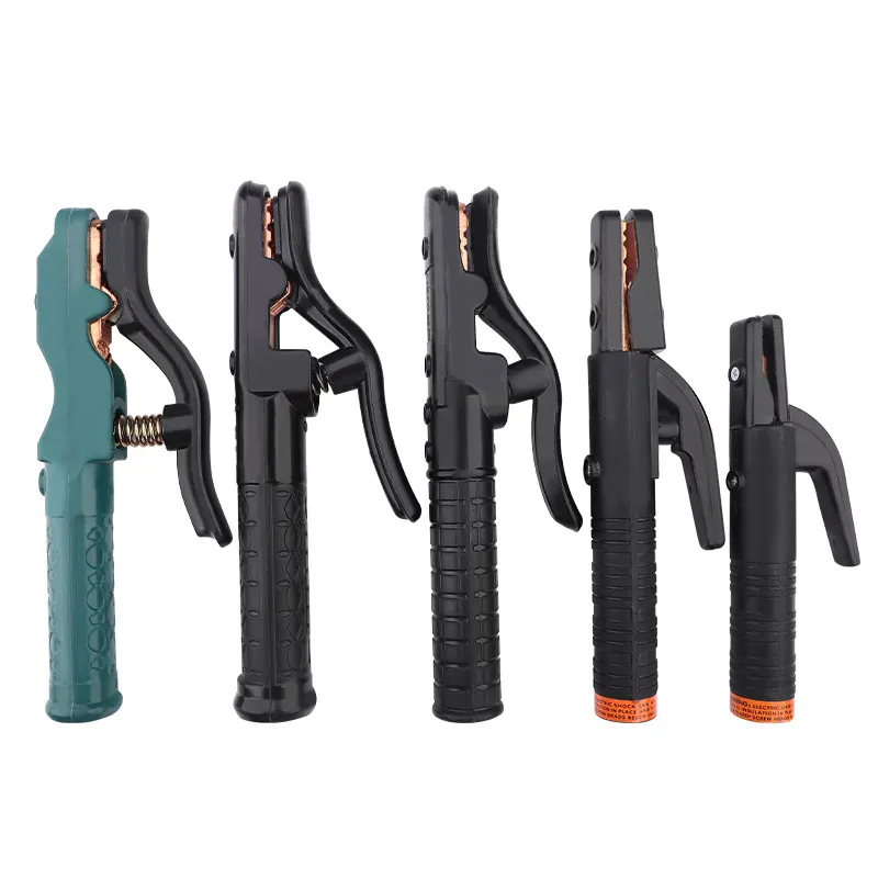 800A Heavy Duty Black King Welding Electrode Holder – Thickened Copper Clamp with 500A Ground Clamp, Heat Resistant Insulated Handle for ARC/MMA Welding